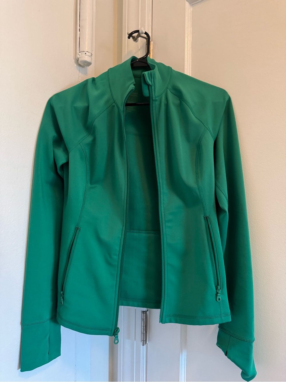 girlfriend collective Green Full-Zip Active Jacket - Picture 2 of 3